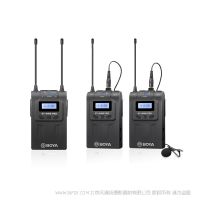 博雅 BY-WM8 Pro-K2 UHF雙通道無線麥克風(fēng) 一拖二 一個接收 2個發(fā)射小蜜蜂 雙人采訪收音